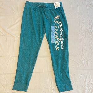 Philadelphia Eagles Pajama Pants Womens Large Green Team Apparel NFL‎ Football